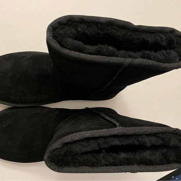 Beach Feet Black Suede Boots, New - Picture 2 of 6